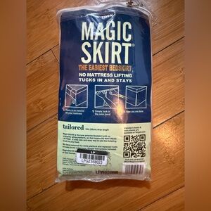 Magic Skirt The Easiest Bedskirt Twin Size New